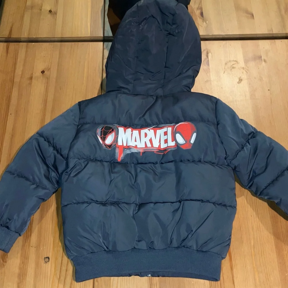 EUC Marvel Navy Blue Spider-Man Kids Jacket 4-5 years